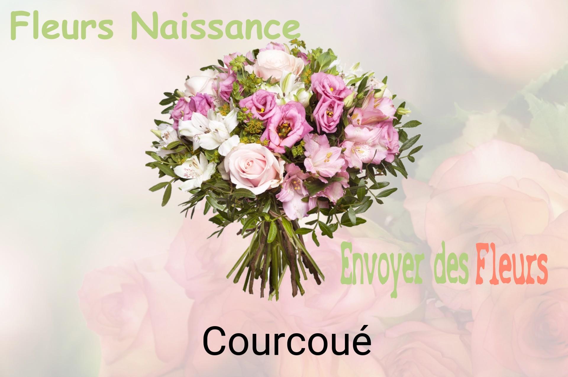 Bouquet de fleurs de naissance livré à Courcoué